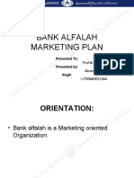 Bank Alfalah Marketing Plan: Presented To: Presented By: Reg#