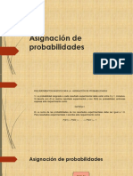 Asignación de Probabilidades