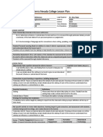 Sierra Nevada College Lesson Plan: Cognitive Level