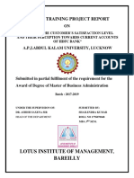 Summer Training Project Report: Lotus Institute of Management Bareilly