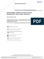 Kraft - Human Rigbnmhts ASEAN and Constructivism Revisiting The Asian Values Discourse