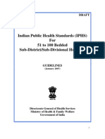 IPHS For 51 To 100 Bedded With Comments of Sub Group