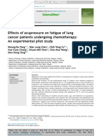 Effects of Acupressure On Fatigue of Lung Cancer Patients Undergoing Chemotherapy: An Experimental Pilot Study