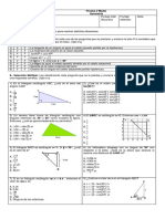 Prueba de Geometria 2°medio Trigonometria