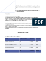 The TOEFL ITP Tests at A Glance