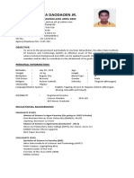 Carlito Molina Daodaoen JR (Resume)