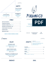 Pikunico Menu