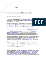 Jurisprudence Project: Impact of Natural Science Methodology On Social Science