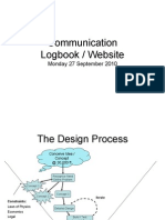 Communication Logbook / Website: Monday 27 September 2010