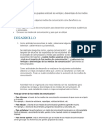 A Través de Actividades Grupales Analizará Las Ventajas y Desventajas de Los Medios de Comunicación