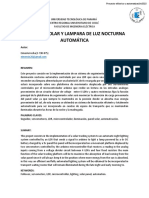 Seguidor Solar Con Lampara de Luz Nocturna Automatica