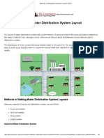 Methods of Setting Water Distribution System Layout