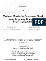 Machine Monitoring System On Cloud Using Raspberry Pi and IoT