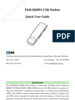 Zte Mf628 Hsdpa Usb Modem Quick User Guide