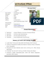 Curriculum Vitae: Personal Data