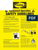 Equipment Operation: Safety Guidelines