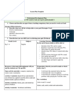 Lesson Plan - Letter W