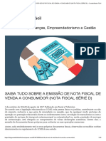 Saiba Tudo Sobre A Emissão de Nota Fiscal de Venda A Consumidor (Nota Fiscal Série D) - Contabilidade Fácil