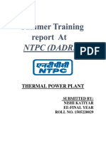 Thermal Power Plant: Submitted By: Nishi Katiyar Ee-Final Year ROLL NO. 1505220029