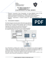 Elt 3890 Automatica I Laboratorio No. 7 Programación de PLC S s7-1200 Siemens