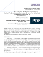 Gallic Acid Determination Spectroscopy Uv