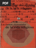 Durkheim - Emile Las Formas Elementales de La Vida Religiosa