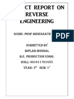 Project Report On Reverse Engineering: Guide: Prof Biswanath Doloi