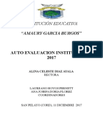 Autoevaluacion Institucional 2017 Ie - Amaury Garcia Burgos 11 Diciembre 2017