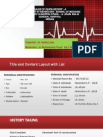 Cause of Death Report - 4 Departement of Neurology - School of Medicine University of Sumatera Utara - H. Adam Malik General Hospital Medan