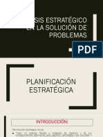 Análisis Estratégico en La Solución de Problemas