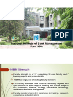 National Institute of Bank Management: Pune, INDIA