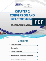 Lecture 3 - Chapter 2-Conversion - and Reactor Sizing