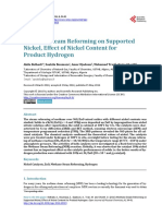 Methane Steam Reforming On Supported Nickel, Effect of Nickel Content For Product Hydrogen