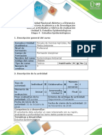 Guía de Actividades y Rúbrica de Evaluación Unidad 3 Etapa 4 Estudios Epidemiológicos