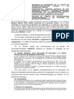 Incidente de Suspensión LFRSP