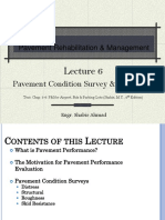 Pavement Condition Survey Evaluation, Lecture 6