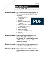 A/E Review Checklist: Electrical