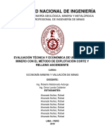 Monografía - Economía Minera y Valuación de Minas 2018-2