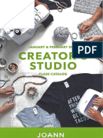 Joann Creator's Studio Class Catalog - Jan/Feb 2019 - Iowa City Course Calendar