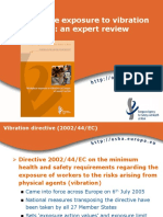 Workplace Exposure To Vibration in Europe: An Expert Review