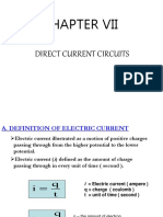 CHAPTER VII Direct Current Circuits NEW