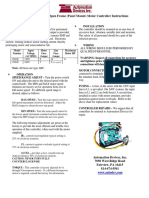 4500e DC Motor Controller Instructions