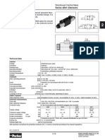 Series 4D01 (Denison) Characteristics: Directional Control Valve