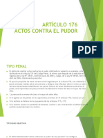 Artículo 176 Pudor