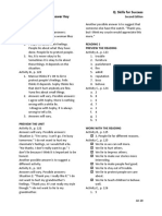 Reading and Writing 1 Q: Skills For Success Unit 6 Student Book Answer Key