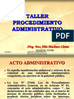 Taller de Procedimiento Administrativo