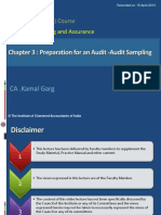 Chapter 3: Preparation For An Audit - Audit Sampling: CA .Kamal Garg