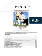 Dossier Pédagogique D'après Le Film Ridicule PDF