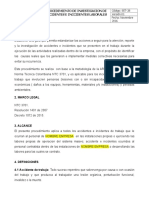 Sst-28-Procedimiento Deinvestigacion de Accidente e Incidente de Trabajo