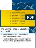 Human Capital Education and Health in Development Economics